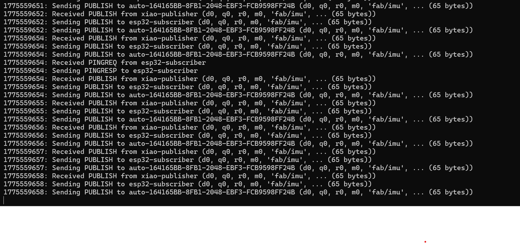 mqtt success